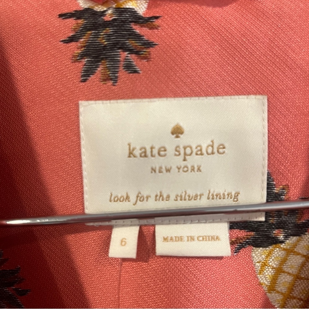 Kate Spade pink pineapple print blazer size 6 ASO Riverdale season 3 episode 13 - Picture 6 of 13